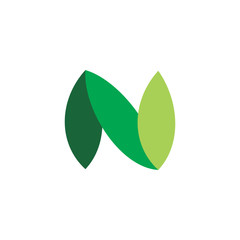 nature leaf n logo design