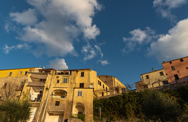 Glimpses of the historic center of Isernia, capital of the homonymous province of Molise, a...
