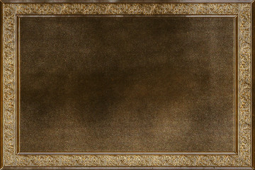 Gold paper sheet with frame