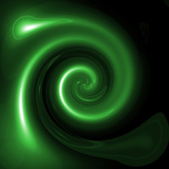 Abstract green twirl