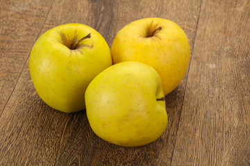 Yellow ripe apples