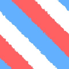 White blue red bright uneven diagonally stripes in street art style