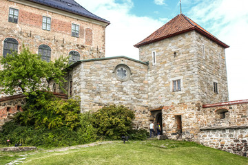 Fototapeta na wymiar Courtyard of Akershus Fortress (Akershus Festning).