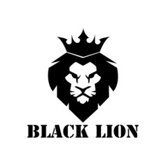 lion icon vector - illustration