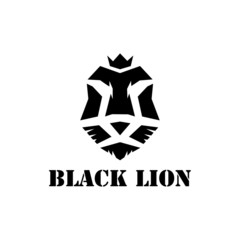 lion icon vector - illustration