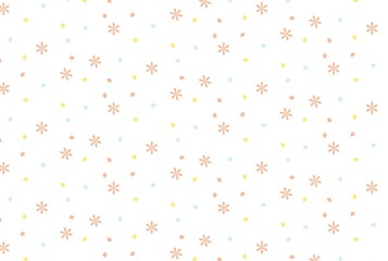 パステルカラーの小花柄パターン