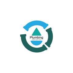  Plumbing logo vector design business template
