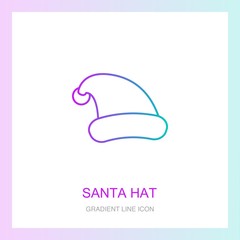santa hat creative icon. From New Year icons collection. Isolated santa hat sign.