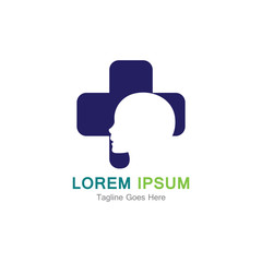 Medical cross vector icon illustration design template