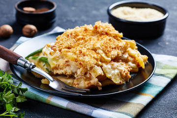 a portion of Potato and green bean casserole
