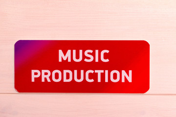 door sign music production