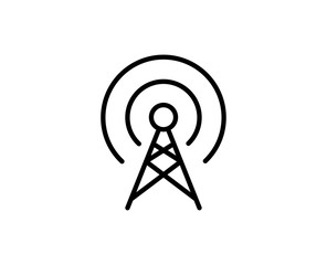 Antenna line icon