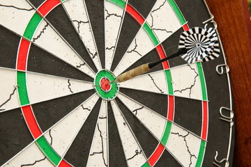 dart board background close up