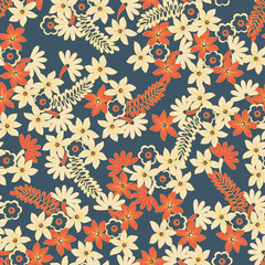 Floral seamless pattern. Cute vector background
