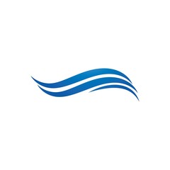 Water Wave Logo Template. vector Icon illustration design 