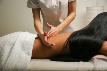 Obraz na płótnie Canvas treatments in the massage room