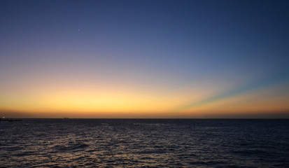 Obraz premium sunset caribean sea Curacao