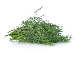 dill isolated (dill, fennel, herb) isolated on white