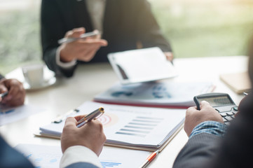 Planning meeting for business success. Business Corporate People Working Concept.