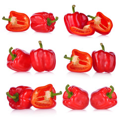 Sweet pepper isolated on white background