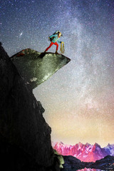 symbol of victory in the mountains © panaramka