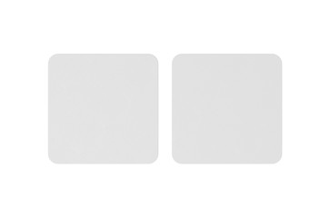 Square round corner business card, mock up template for business card, invitation car, greeting card, flyer and brochure, 3d illustration