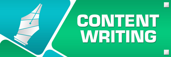 Content Writing Turquoise Rounded Squares Horizontal 