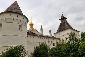 Architectural ensemble of the Rostov Kremlin in Rostov Veliky, Russia. Golden ring of Russia