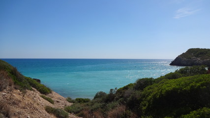 Blick von der Küste Spaniens