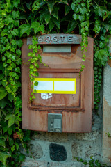 Outdoor mailboxes. Italian iron mailbox. 