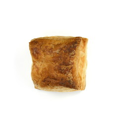 Puff Pastry Isolated on White Background