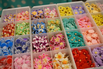 A collection of cute handcrafted plastic materials