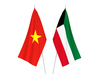 Vietnam and Kuwait flags