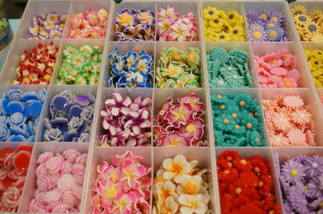 A collection of cute handcrafted plastic materials