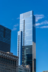 Plakat Skyscraper seen from East Jackson Drive, Chicago, Illinois, USA