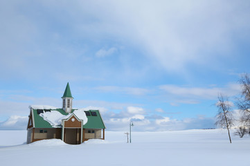 北海道の雪景色