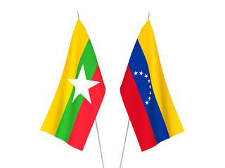 Myanmar and Venezuela flags