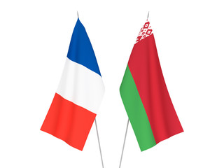 France and Belarus flags