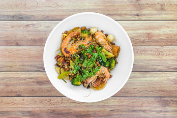 Mala Xiang Guo (mala stir-fry pot). Chongqing Sichuan Spicy Fragrant Pot. Oily, spicy, and numbing Chinese sauce which consists of peppercorn, chili pepper and various spices simmered with oil.