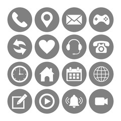 website icon set vector design symbol
