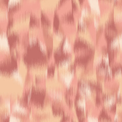 Ikat blob Seamless Repeat Vector Pattern Swatch in blush pink makeup colors. Warm, soft, natural, feminine, attractive, blurry, fuzzy design.