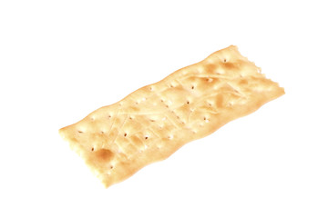 bread cracker isolated on white background with clipping path and  copy space  for your text