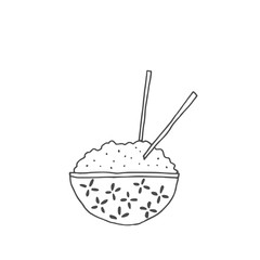 Line art sketch japan Japanese social media instagram rice