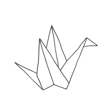 recommend clip art: Line art sketch japan Japanese social media instagram origami bird