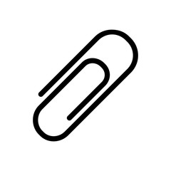 Obraz premium paper clip - stationary icon vector design template