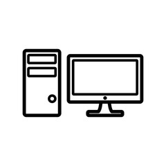 computer - cpu icon vector design template