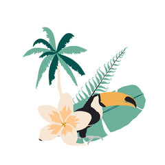 Frame aloha hawaii surf plant flower botanical south tropic  chill toucan flamingo bird social media instagram 