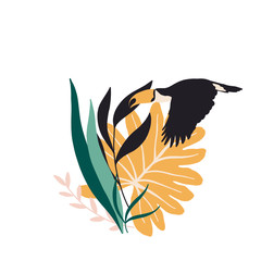 Frame aloha hawaii surf plant flower botanical south tropic  chill toucan flamingo bird social media instagram 