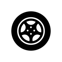 wheel - car wheel icon vector design template