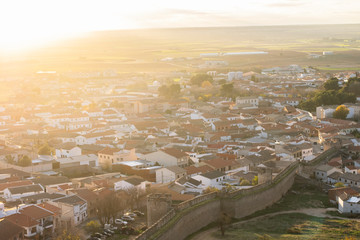 aerial view of the village